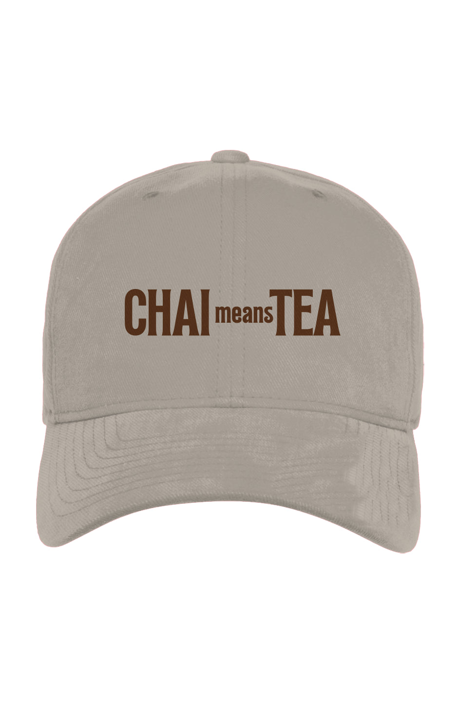 Chai Tea Brushed Twill Cap